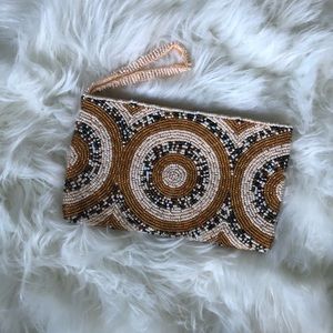 NWOT Beaded Clutch